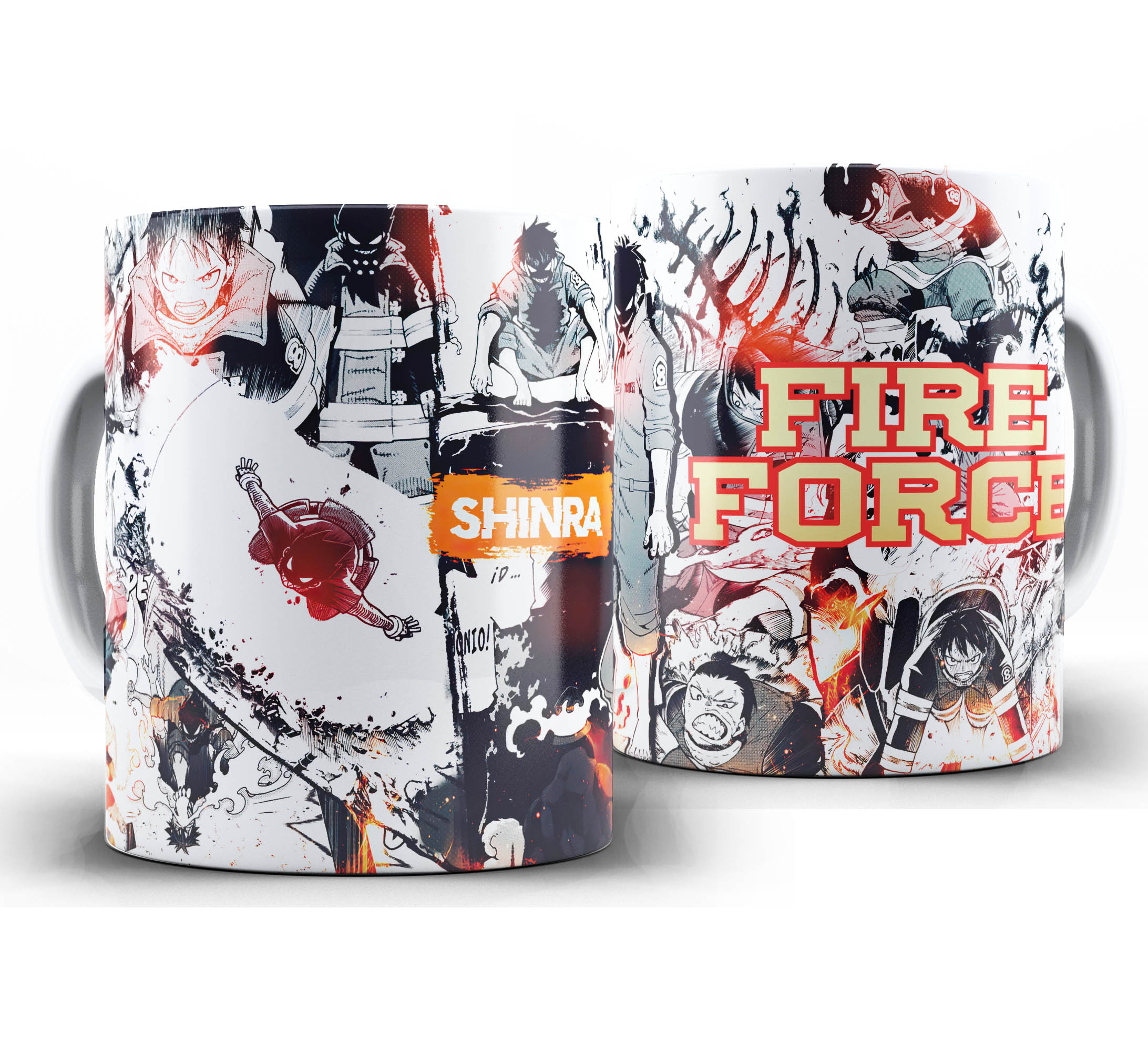 Caneca Anime - Fire force - Mangá